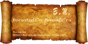 Borostyán Menodóra névjegykártya